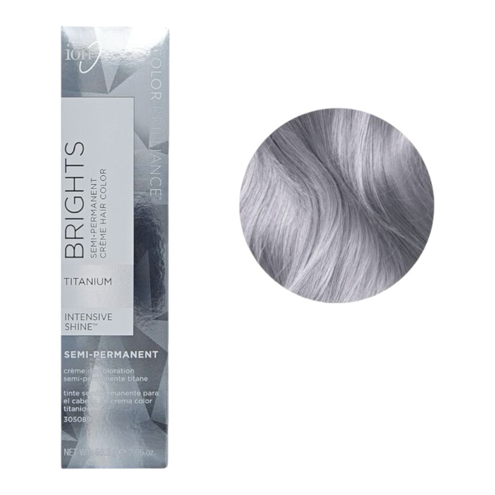 ION BRIGHTS SEMI-PERMANENT COLOUR IN TITANIUM - BNIB